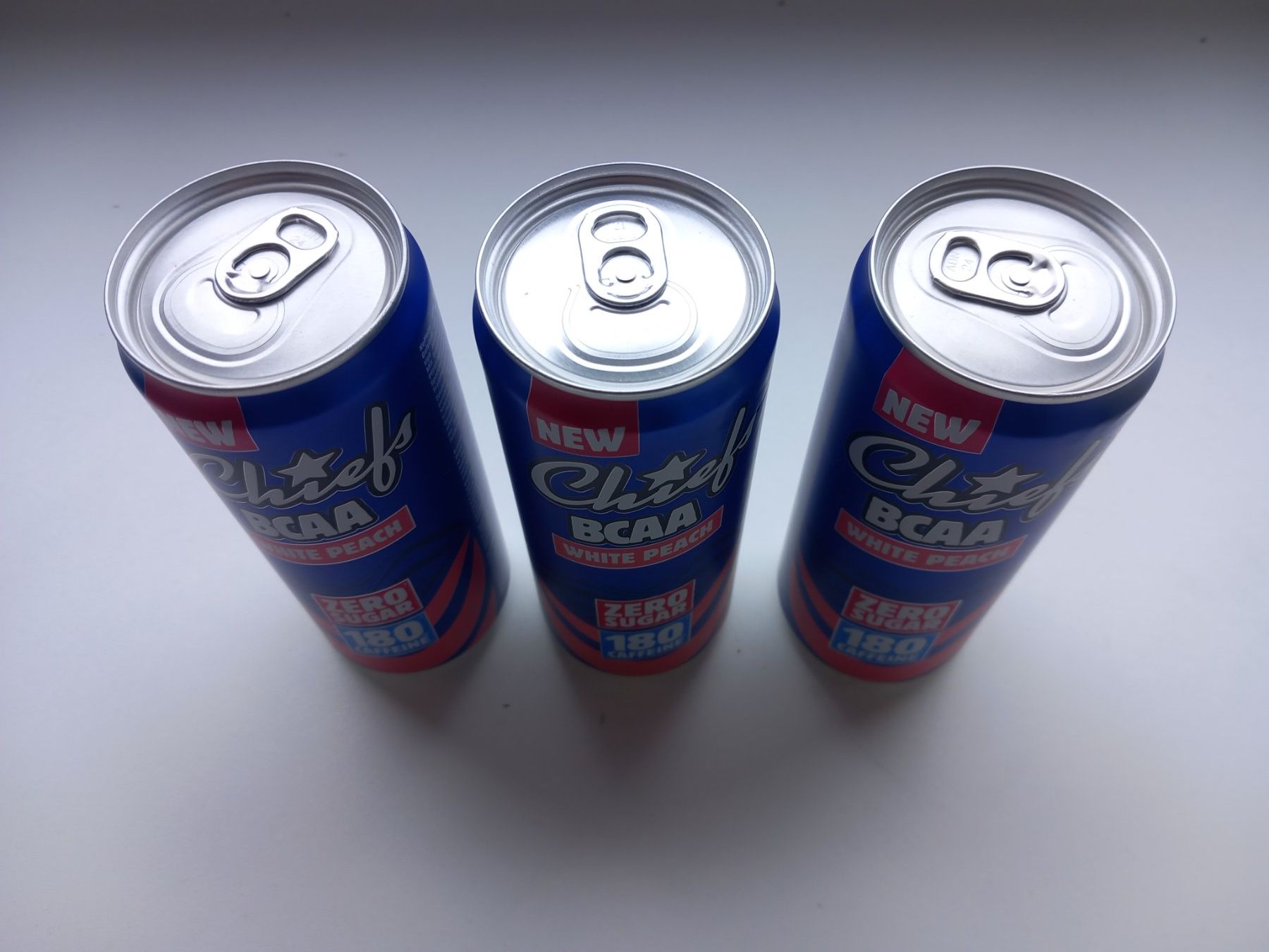 Cibi & Specialità: Chiefs BCAA White Peach, Zero Sugar, 3 Dosen, Neu! – Nuovo e nell'imballaggio originale da Oensingen venduto da Wabuoe 2