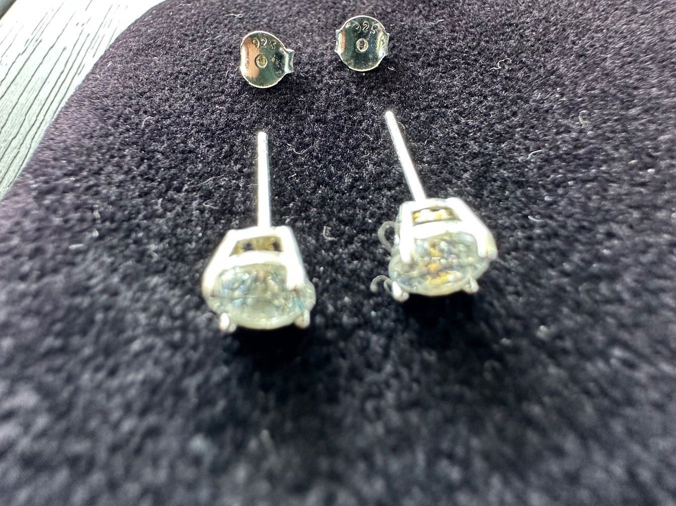 Thomas Sabo Orecchini pendenti & Orecchini a lobo: Thomas Sabo Ohrstecker weisser Stein 925 Sterlingsilber – Usato da Winterthur venduto da AngiDi 3