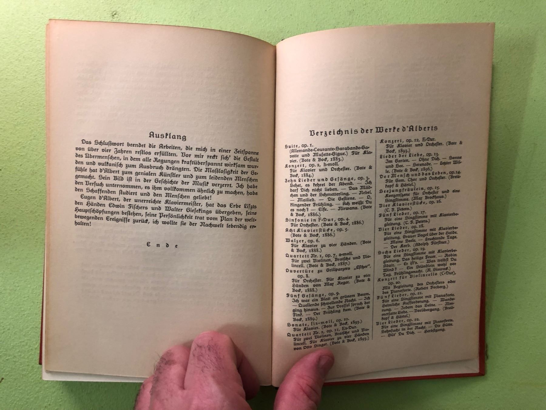 Libri: Wilhelm Raupp:  Eugen d'Albert – Usato da Zürich venduto da allp 9