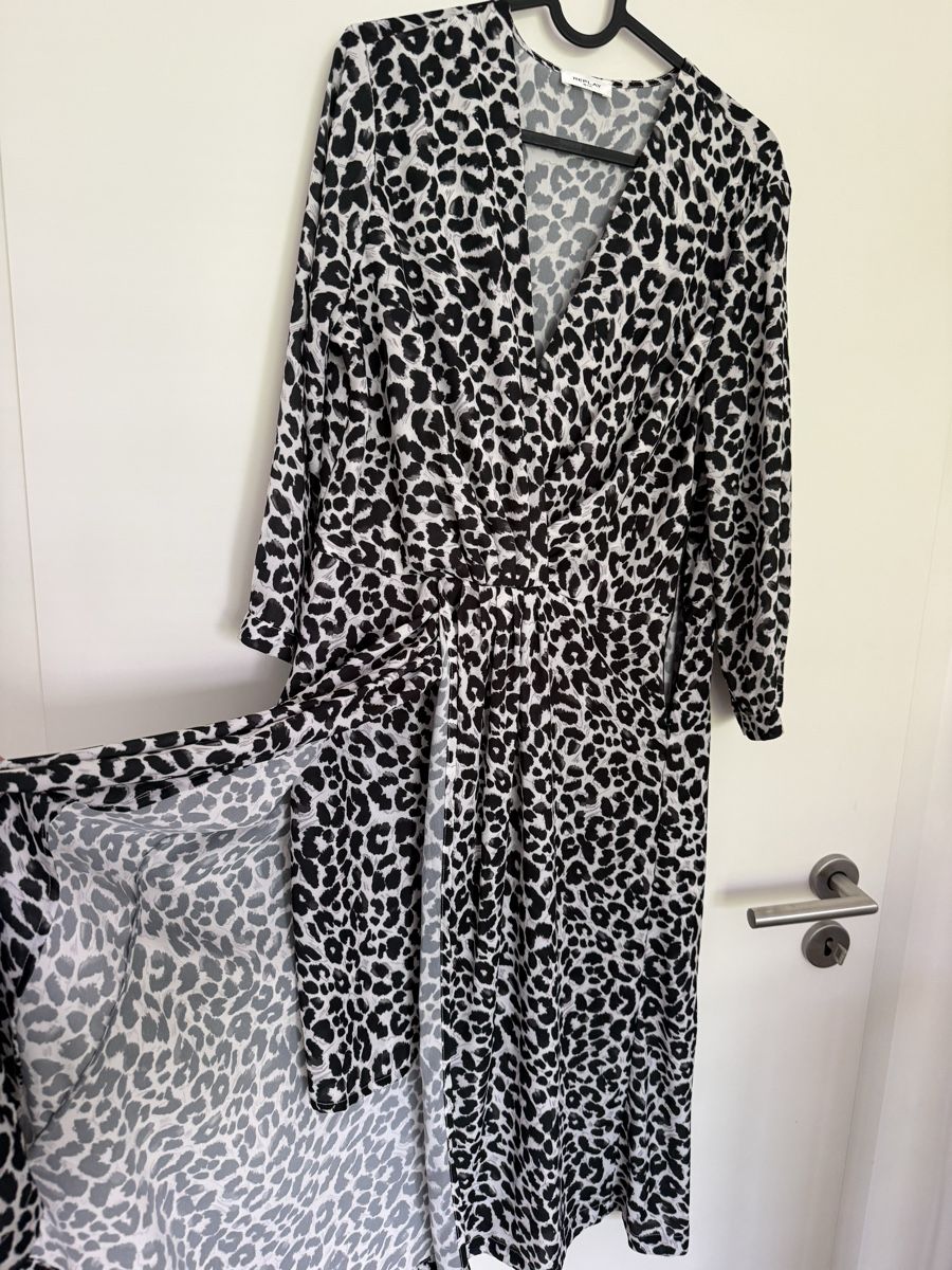 Replay Vestiti: Robe Replay longue imprimé léopard taille M – Nuovo (secondo la descrizione) da Genève venduto da acr_88hl 1