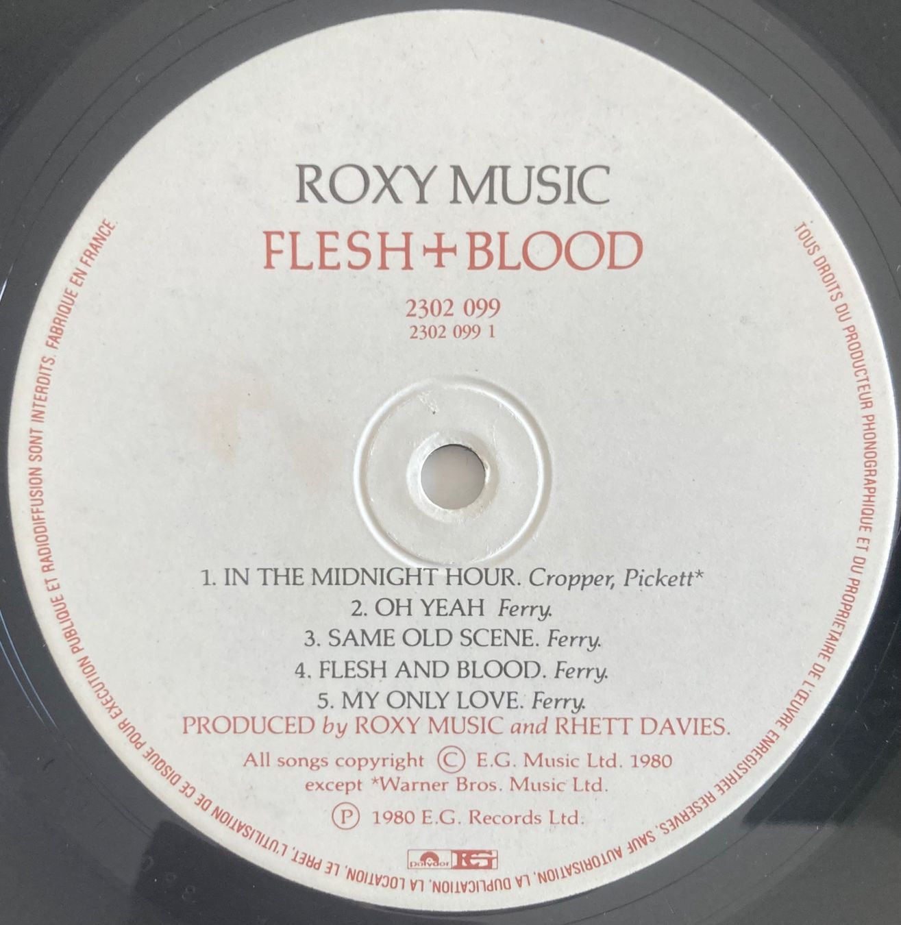 Dischi in vinile: ROXY MUSIC - FLESH + BLOOD – Usato da Poliez-Pittet venduto da Newtown-Records 3
