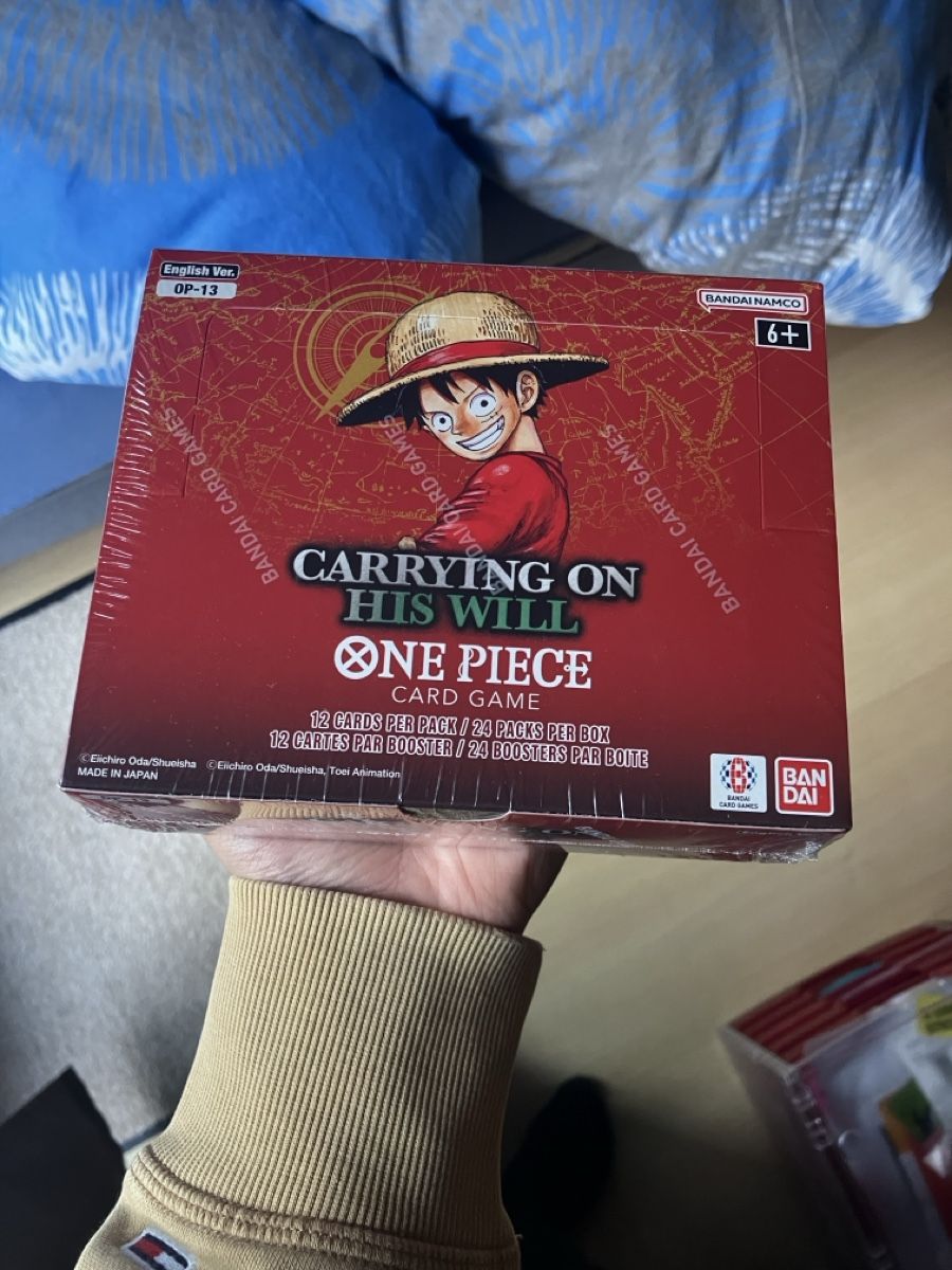 Booster Box One Piece OP-13 'Carrying On His Will' De BANDAI – Edición Japonesa, 24 Sobres