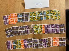 90Fr Viererblöcke Pro Juventute ungestempelt Sammlung Lot