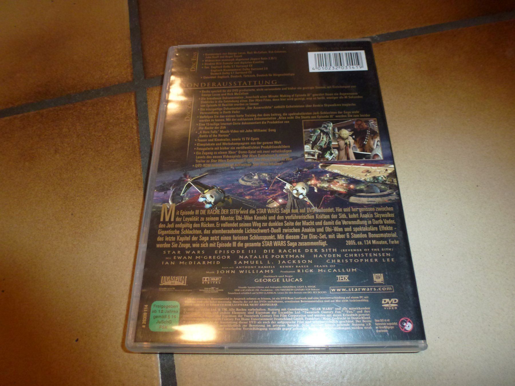 Tutti i DVDs: Star Wars 3 - Die Rache der Sith DVD – Usato da Olten venduto da Disc-Verkauf 2