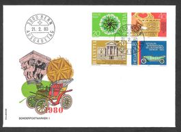FDC Serie 636 - 639 ET Bern 21.2.1980 schön illustriert