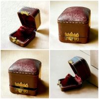 Bordeaux Ring Box - Ring Etui antik