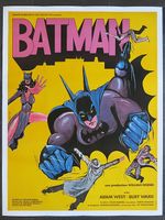 XXL Original-Plakat BATMAN 1970, 116cm x 154cm auf Leinen