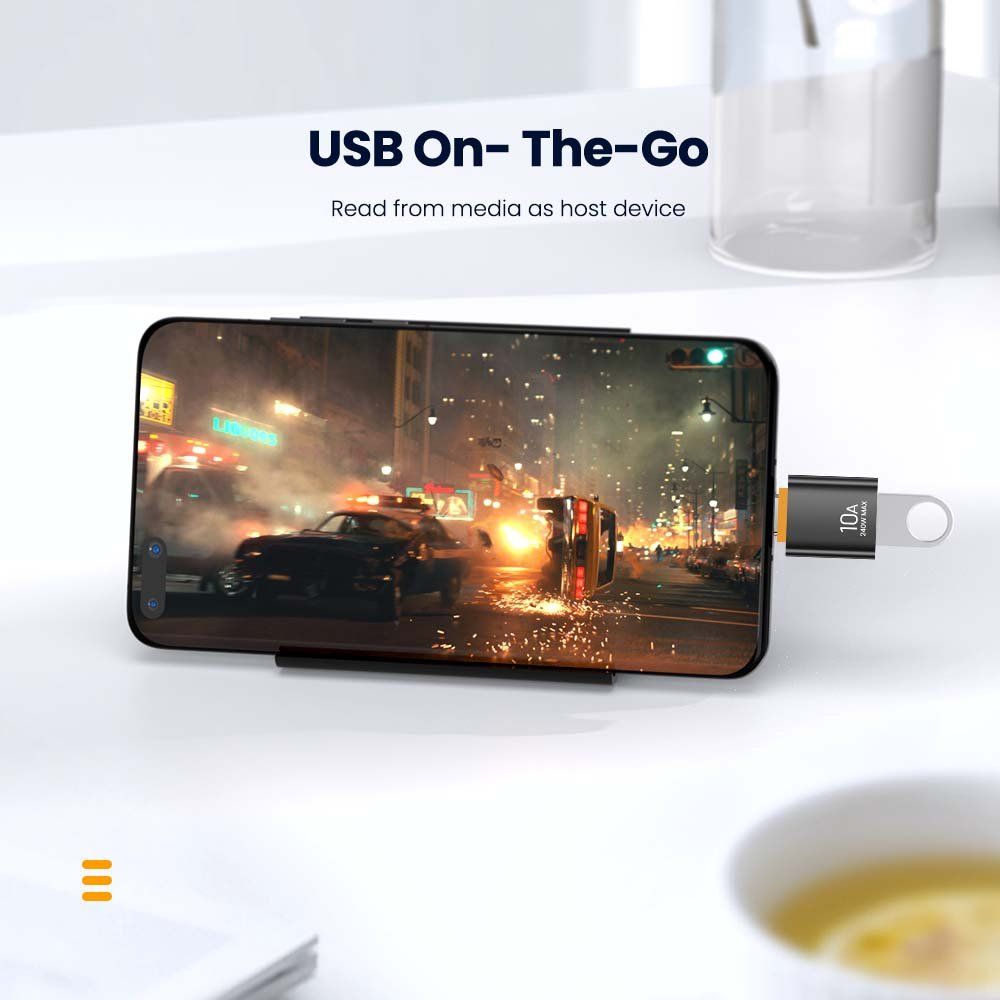 Unità & Adattatore: USB Typ A Buchse zu Typ C USB 3.0 Stecker OTG Sync Daten – Nuovo e nell'imballaggio originale da Romanshorn venduto da pfimex 1