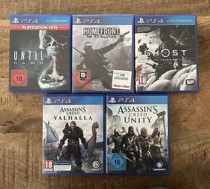 Jeux: PS4 Games Paket 5Stk!! – D'occasion à Allschwil par shetpilzlidra