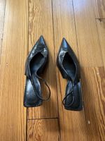 ZABA Pumps schwarz Schlangenhaut Optik Grösse 41
