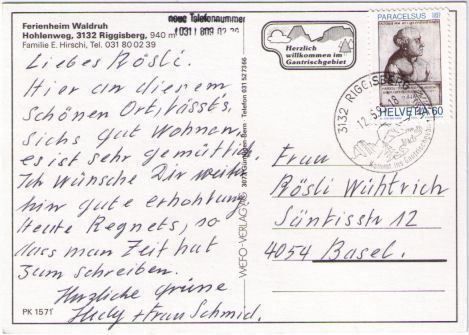 Cartes postales: Riggisberg - Ferienheim Waldruh – D'occasion à Binningen par Mountainrider 1