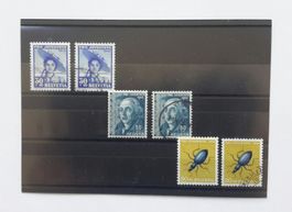 Pro Juventute ZNr. 97/104/166 gestempelt und postfrisch .
