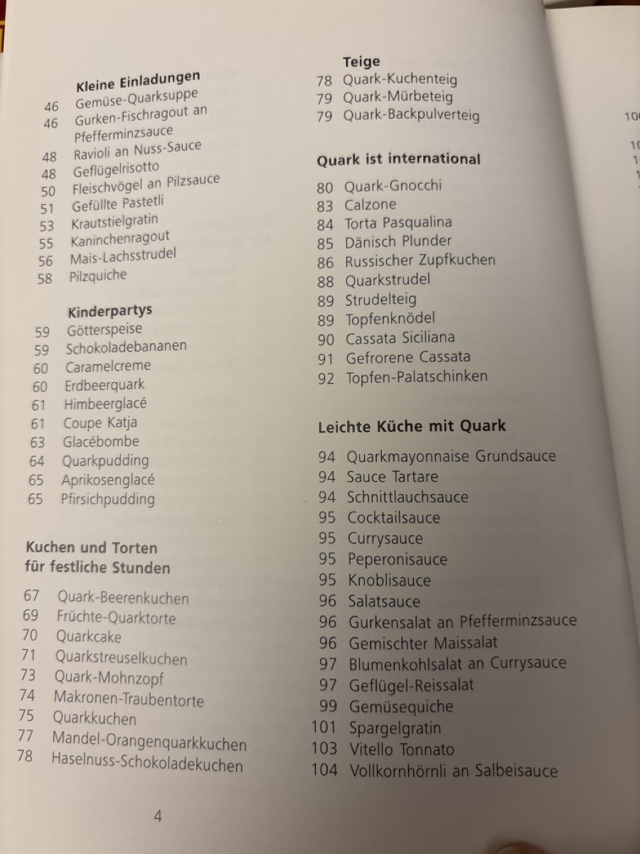 Libri: Das Quarkbuch vom ZVSM – Nuovo (secondo la descrizione) da Wettingen venduto da gis_hr5k 2