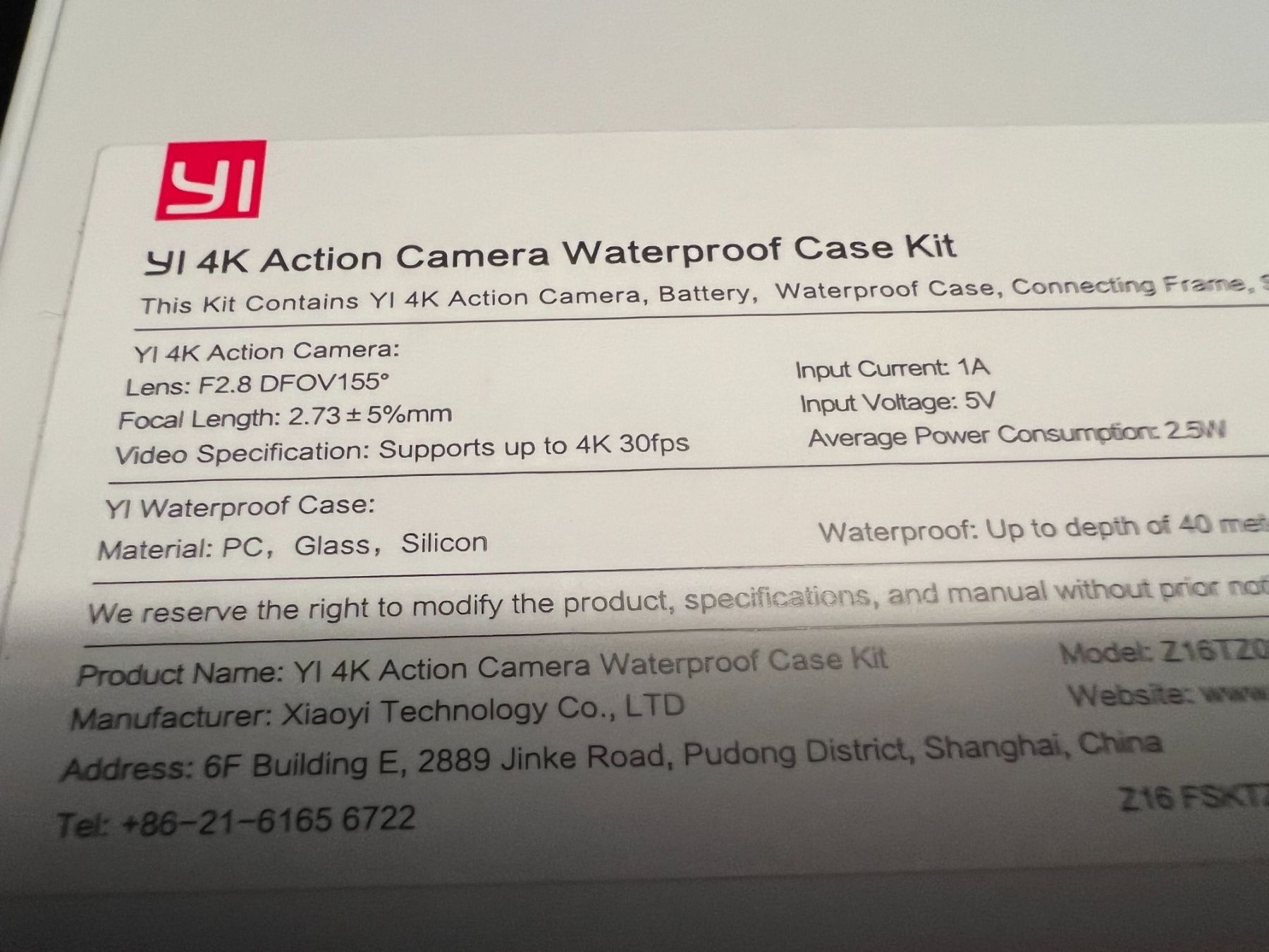 Yi Action Cam: Yi 4K Action Kamera – D'occasion à Uster par Stoessda 4