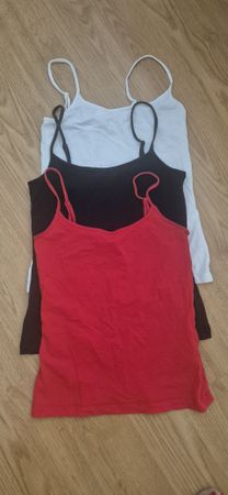 Amisu Tanktops Damen Rot Schwarz Weiss Grösse S Konvolut