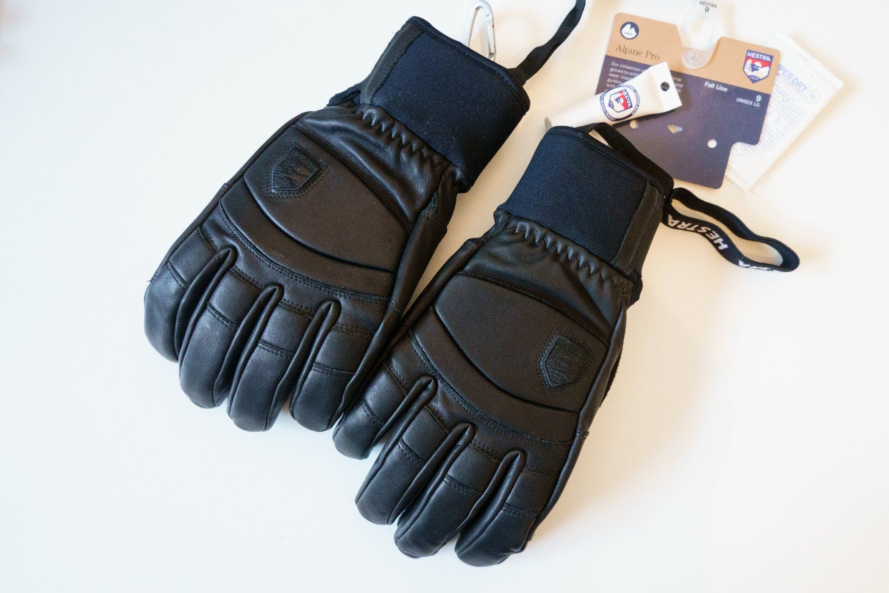Hestra Guanti & manicotti: Hestra Fall Line - Leder Ski Handschuhe - NEU - Grösse 9 – Nuovo e nell'imballaggio originale da Flims Waldhaus venduto da wittwermathias