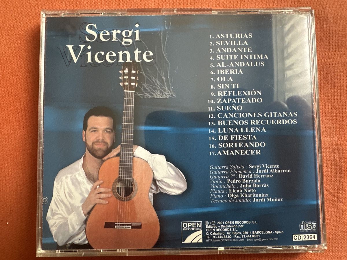 CD: Sergi Vicente - Flamenco Gitarre – Usato da Schaffhausen venduto da D-MAC 1