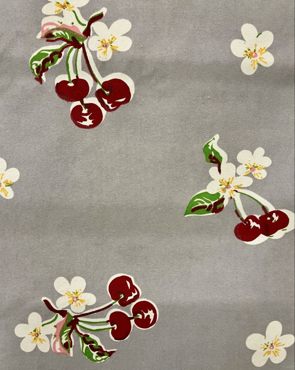 Globus Altra biancheria da tavola: Globus Kirschen Tischtuch 100% Baumwolle – Usato da Zürich venduto da Popcorn-Vintage 1