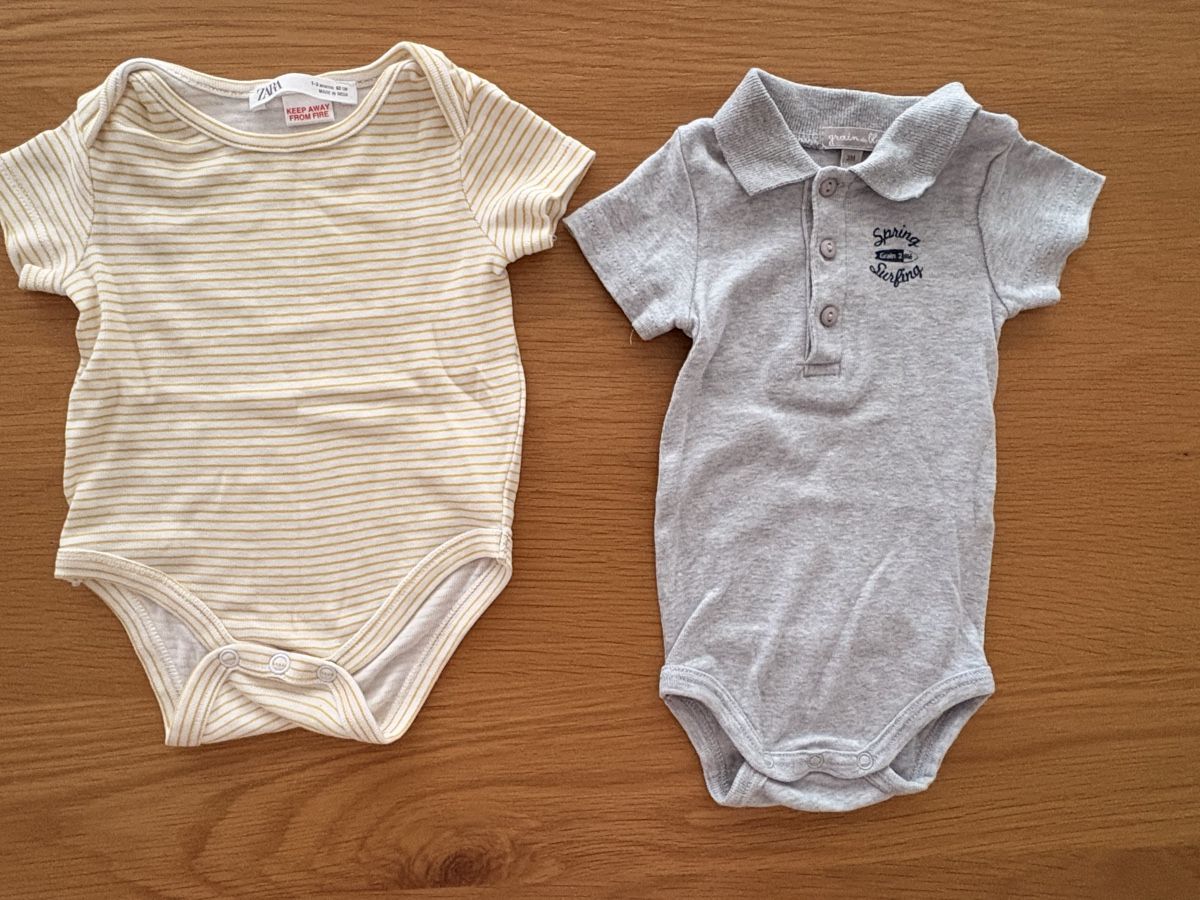 Lotti & Set di vestiti: Set 2 body neonato Zara e Grain de Blé – Usato da S. Antonino venduto da FedeKikka88