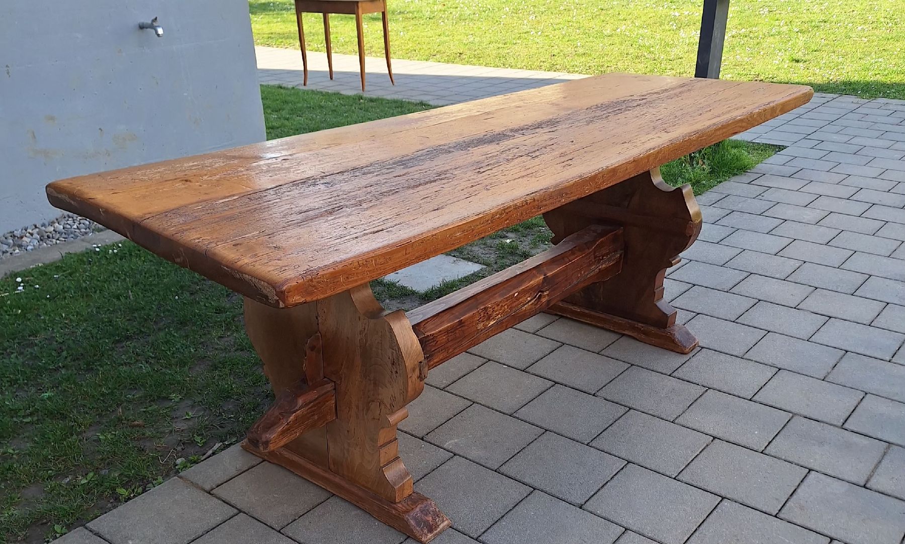 Eichholtz Tavoli: Antik Klostertish/Essentisch/ Schreibtisch /Eicheholz 19Jh – Usato da Fahrweid venduto da SMILE.5
