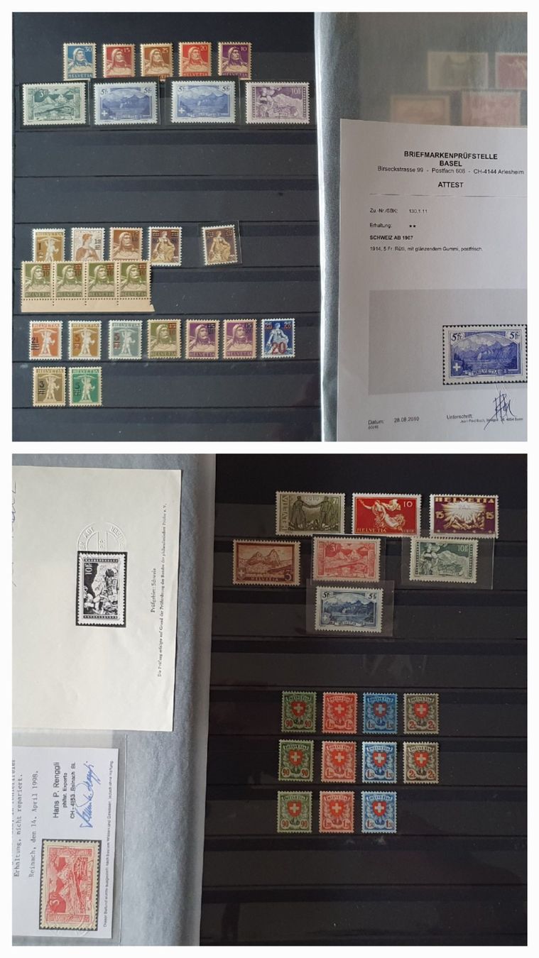 Tutti i francobolli: Sammlung Schweiz 1907 - 1997 Postfrisch – Usato da Kreuzlingen venduto da Rschweiz1 3