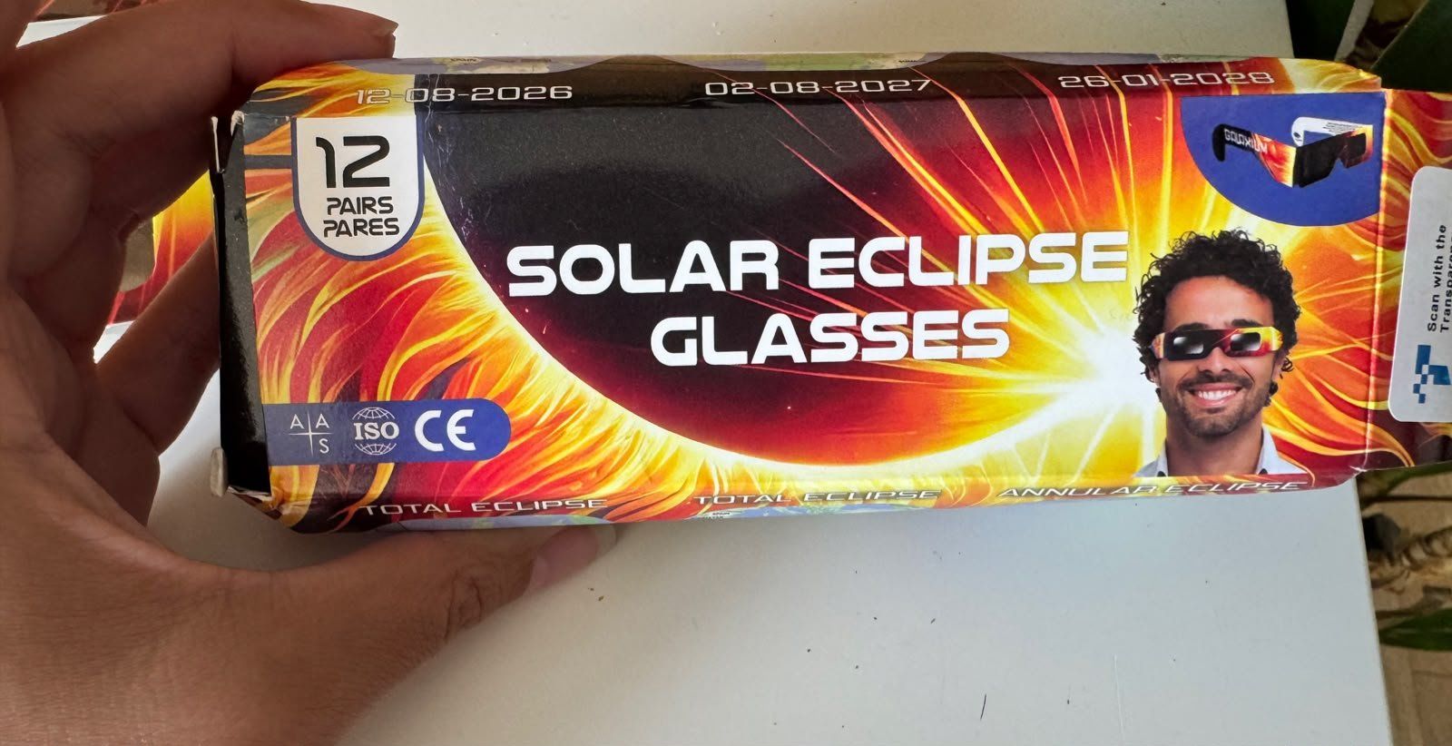 Occhiali & Lenti: Lunette éclipse solaire ISO CE – Nuovo e nell'imballaggio originale da Neyruz FR venduto da max_wq5j 2