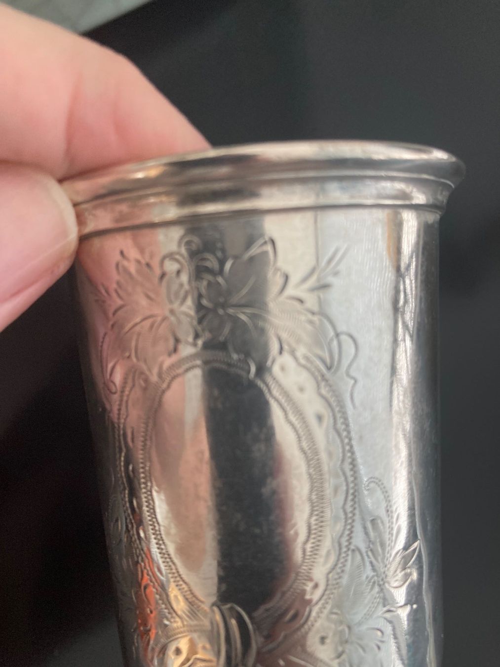 Tutte le decorazioni: TAUFBECHER ANTIK SILBER PUNZIERT, WUNDERSCHÖN! – Nuovo (secondo la descrizione) da Zürich venduto da kostbares 2