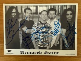 Armored Saint Signiertes Promo Bandfoto Metal Blade