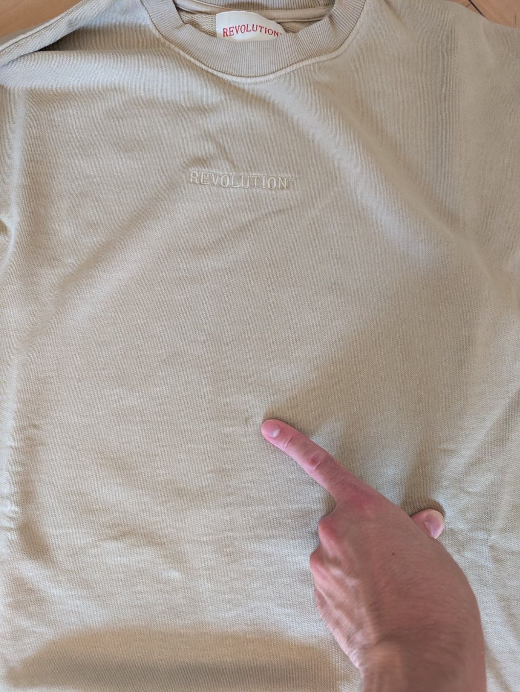 Pulls & Sweat-shirts: Revolution Sweatshirt, beige, Grösse M Oversize Schnitt – D'occasion à Zürich par Hedkandi 5