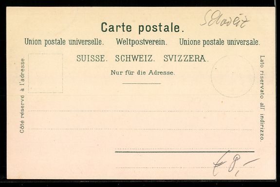 Cartoline postali: Fluelen, Hotel Flueler Hof mit Bahnschie – Usato da Berlin venduto da bartko-reher 1