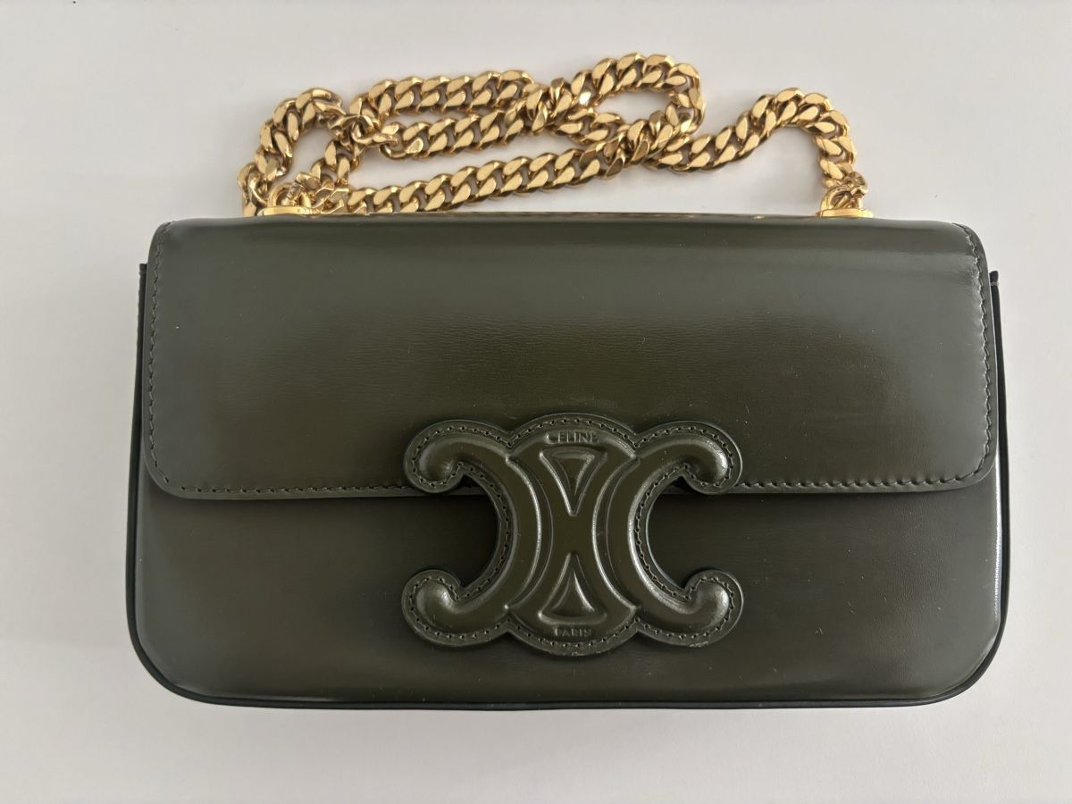 Celine Borse da donna: Celine Triomphe - Schultertasche - Neuwertig - Khaki – Nuovo (secondo la descrizione) da Kilchberg ZH venduto da joa_v7bl 1