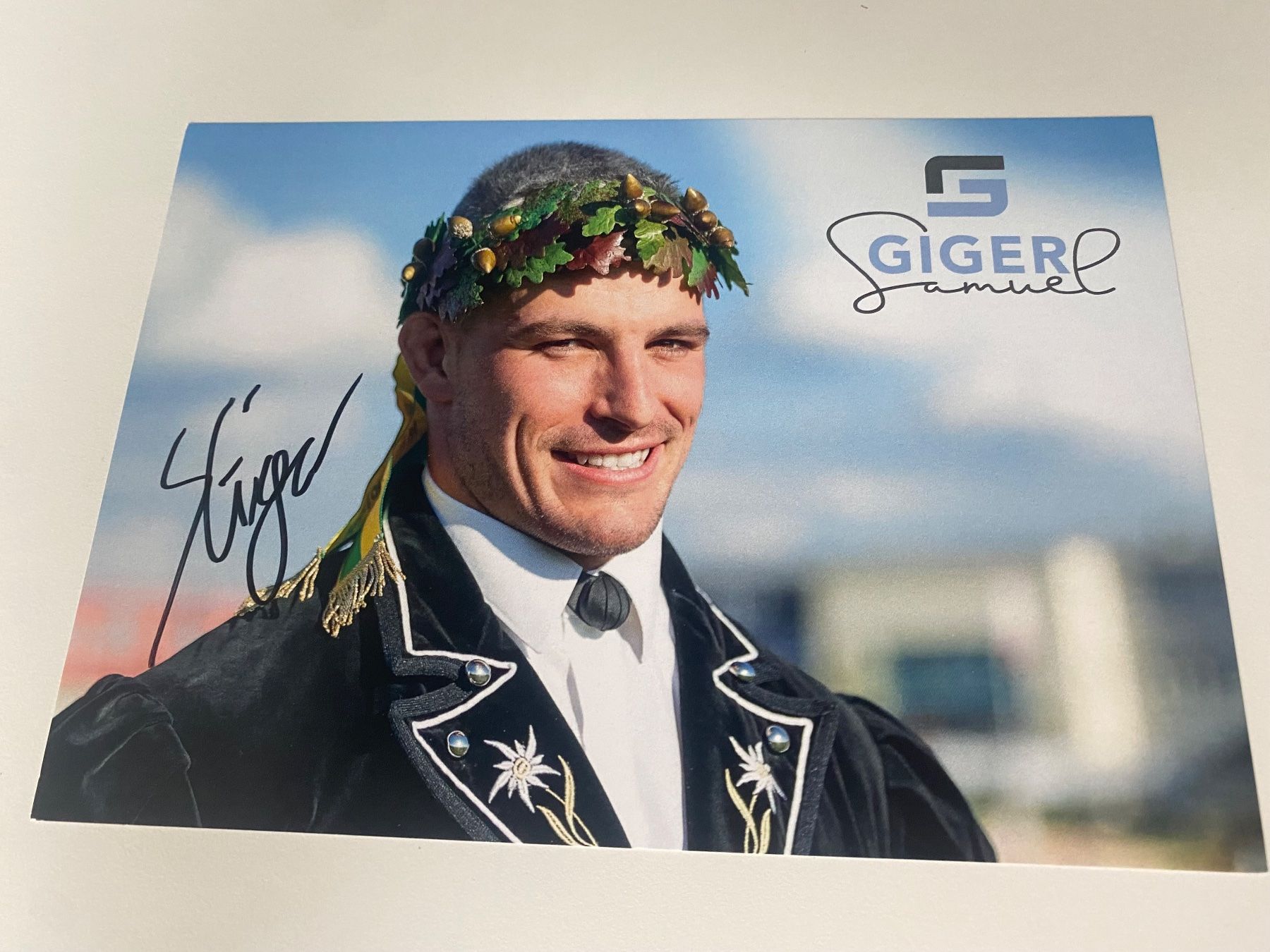Autogramme: Samuel Giger Autogrammkarte - Schwingen – Gebraucht aus Hergiswil LU von FcMalkov
