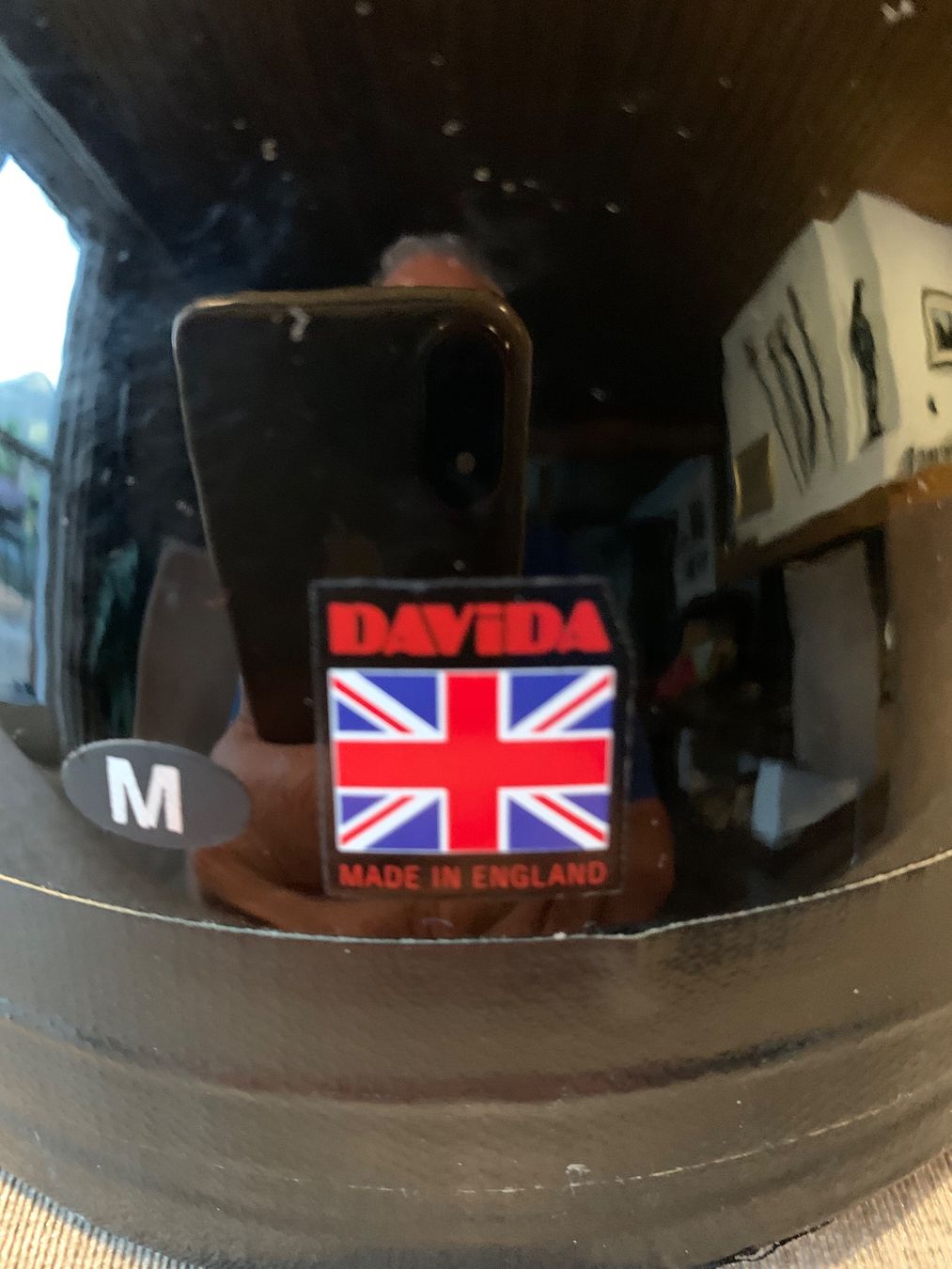 Caschi & visiere: Davida Motorradhelm mit Brille Groesse M schwarz – Usato da Urnäsch venduto da Mafre1949 2