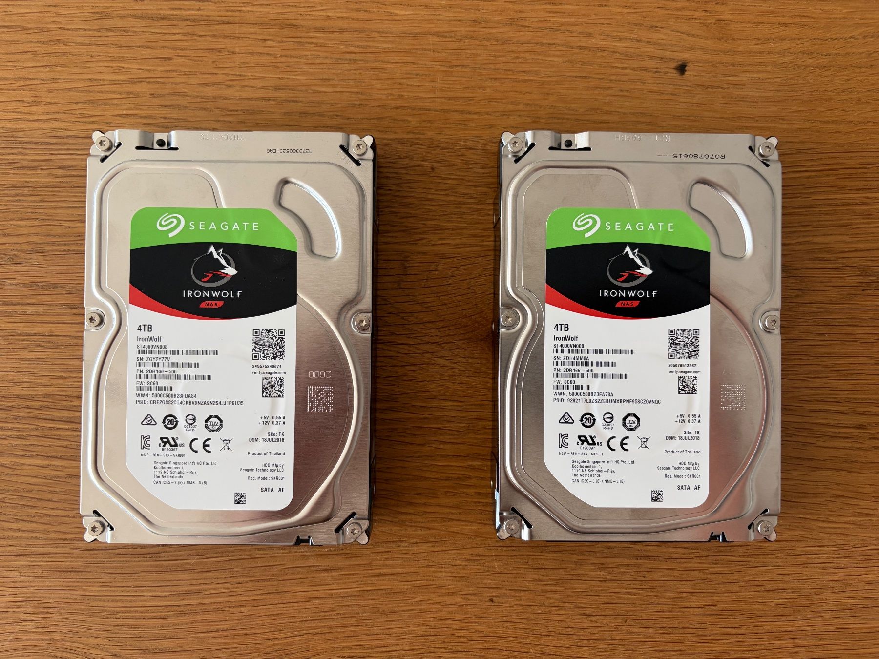 Seagate Harddisks: 2x Festplatte Seagate Ironwolf 4TB – Gebraucht aus Ostermundigen von mirssat