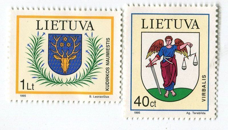 Tutti i francobolli: Briefmarken "Wappen". Litauen – Nuovo e nell'imballaggio originale da Basel venduto da Butsch5