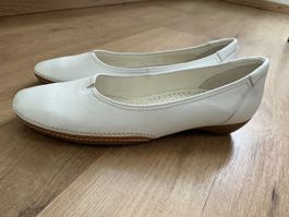 Gabor Ballerinas weiss Grösse 39 Leder neu