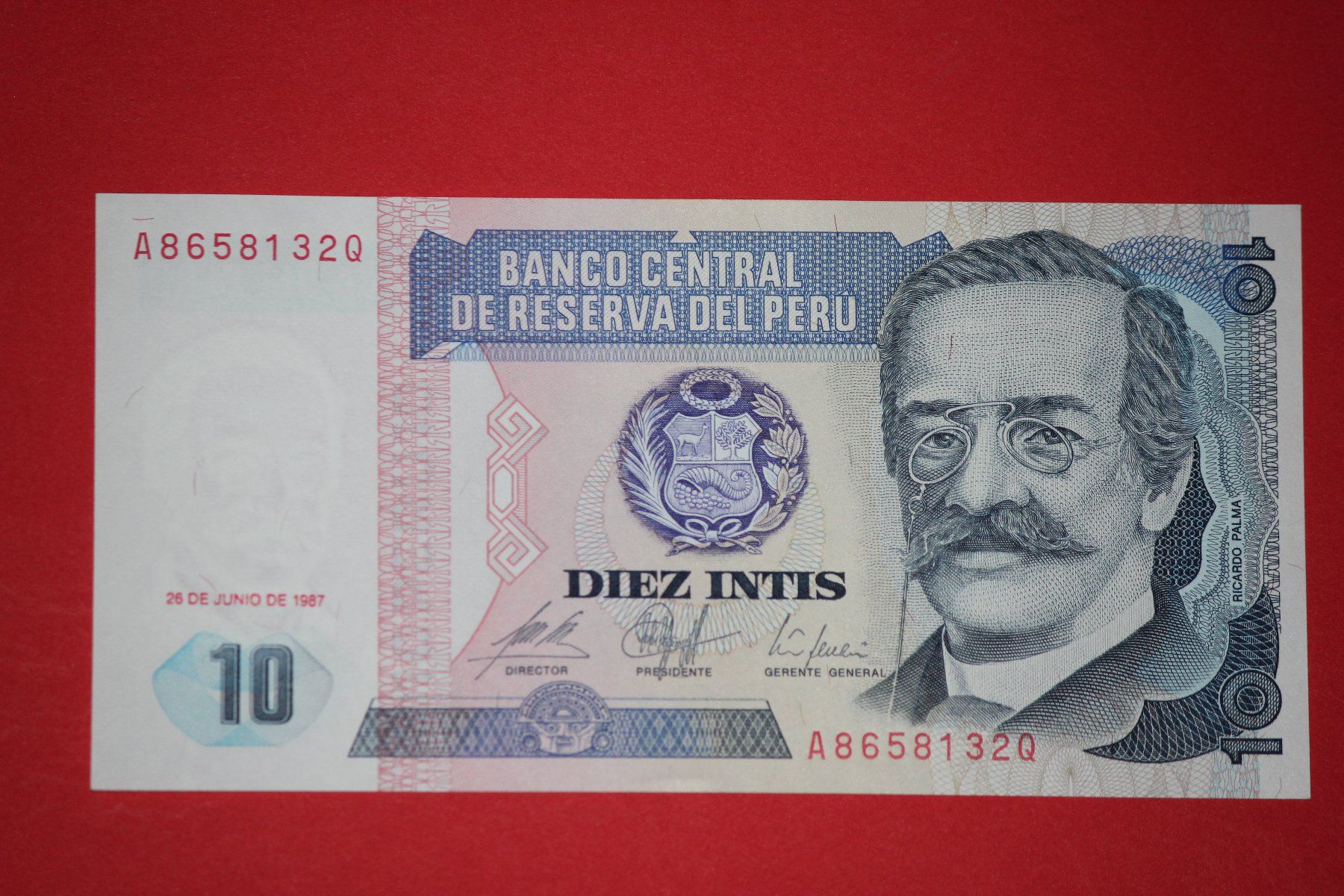 Banconote: PERU - 10 Intis 1987 UNC (A8658132Q) – Nuovo (secondo la descrizione) da Wichtrach venduto da LuckyLuke69