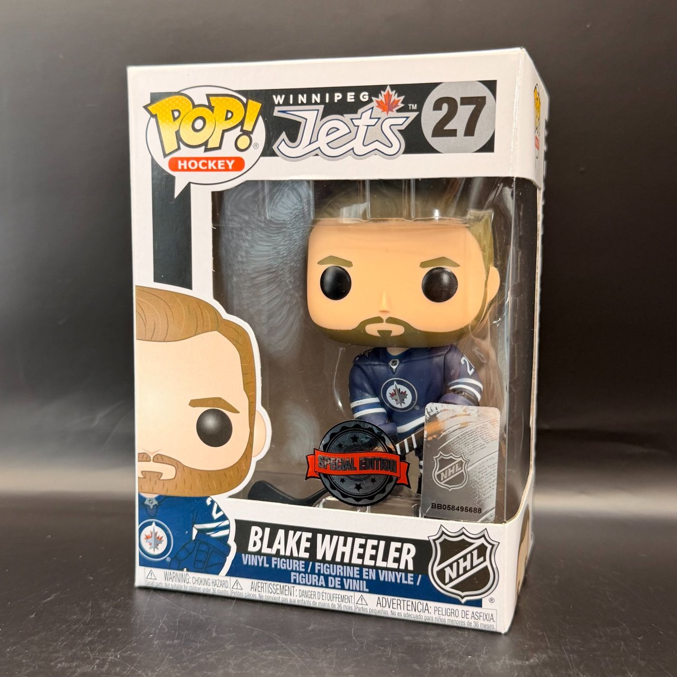 Funko Statuette: Funko Pop! NHL Blake Wheeler 27 – Usato da Düdingen venduto da Nerdworld