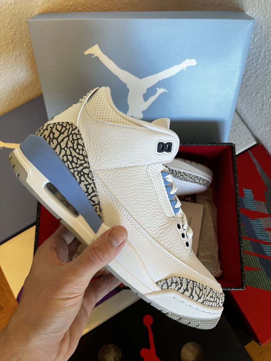 Jordan Scarpe da uomo: Jordan 3 UNC, Grösse 42 – Nuovo e nell'imballaggio originale da Liebefeld venduto da donetasy