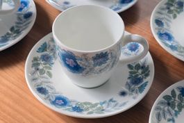 6er Set Wedgwood Clementine Vintage Espressotassen