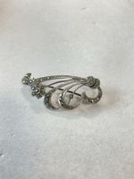 Ancienne broche en argent 800 avec marcassite 
