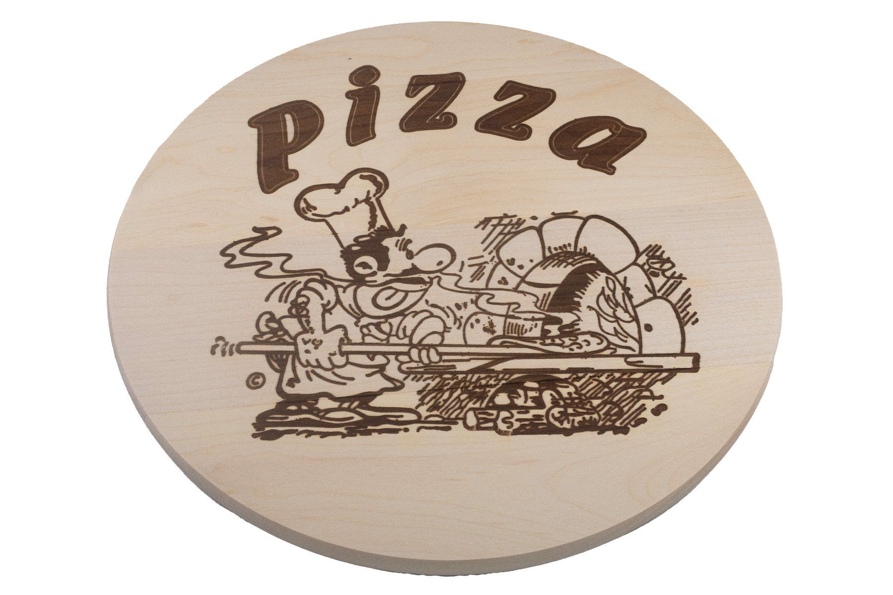 Piatti: Pizzateller "Pizzabäcker"  30cm Ahornholz Natur – Nuovo e nell'imballaggio originale da Pfäffikon ZH venduto da justnatur 4