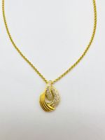 750 Gold Collier mit 050 ct Brillanten