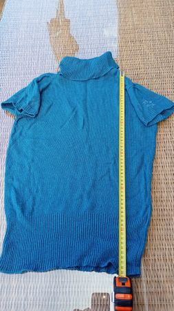 Calliope Pullover Frau mit Angora azurblau