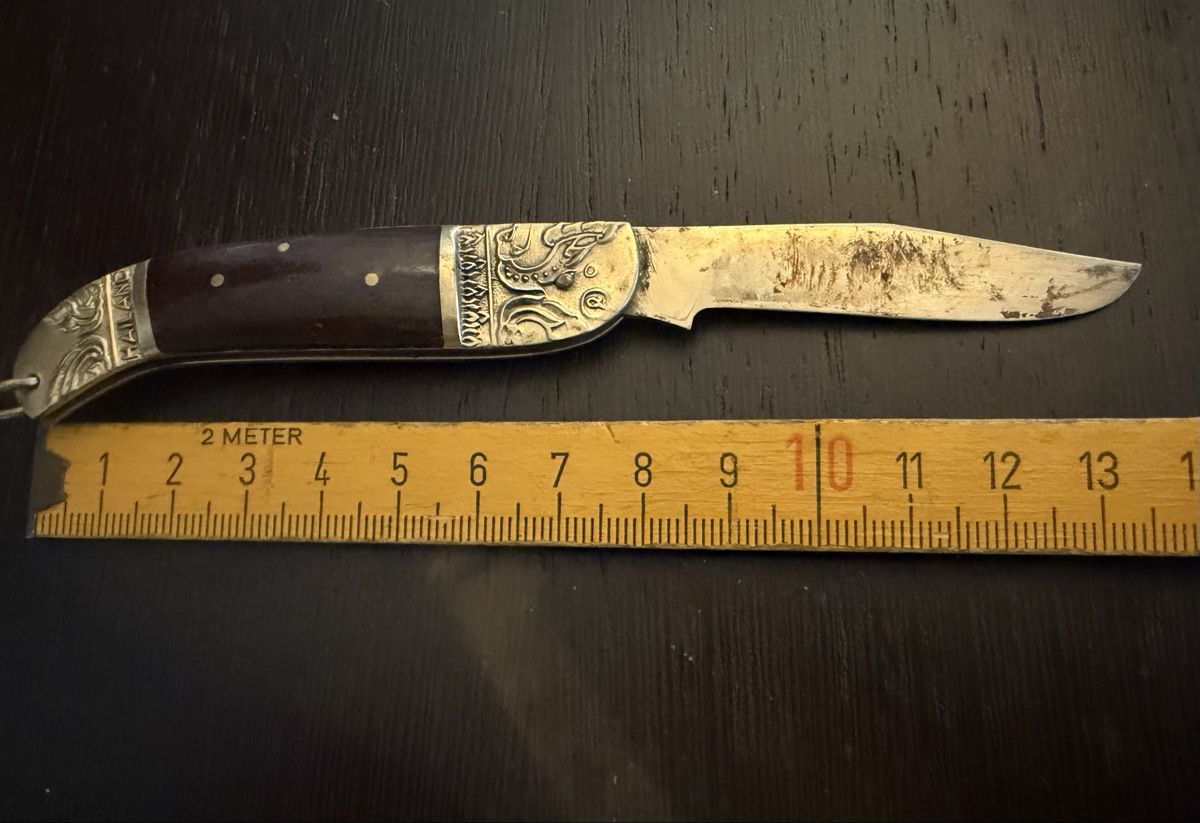Taschenmesser: Coltello pieghevole decorato, usato – Gebraucht aus S. Pietro von fil_yhb9 1