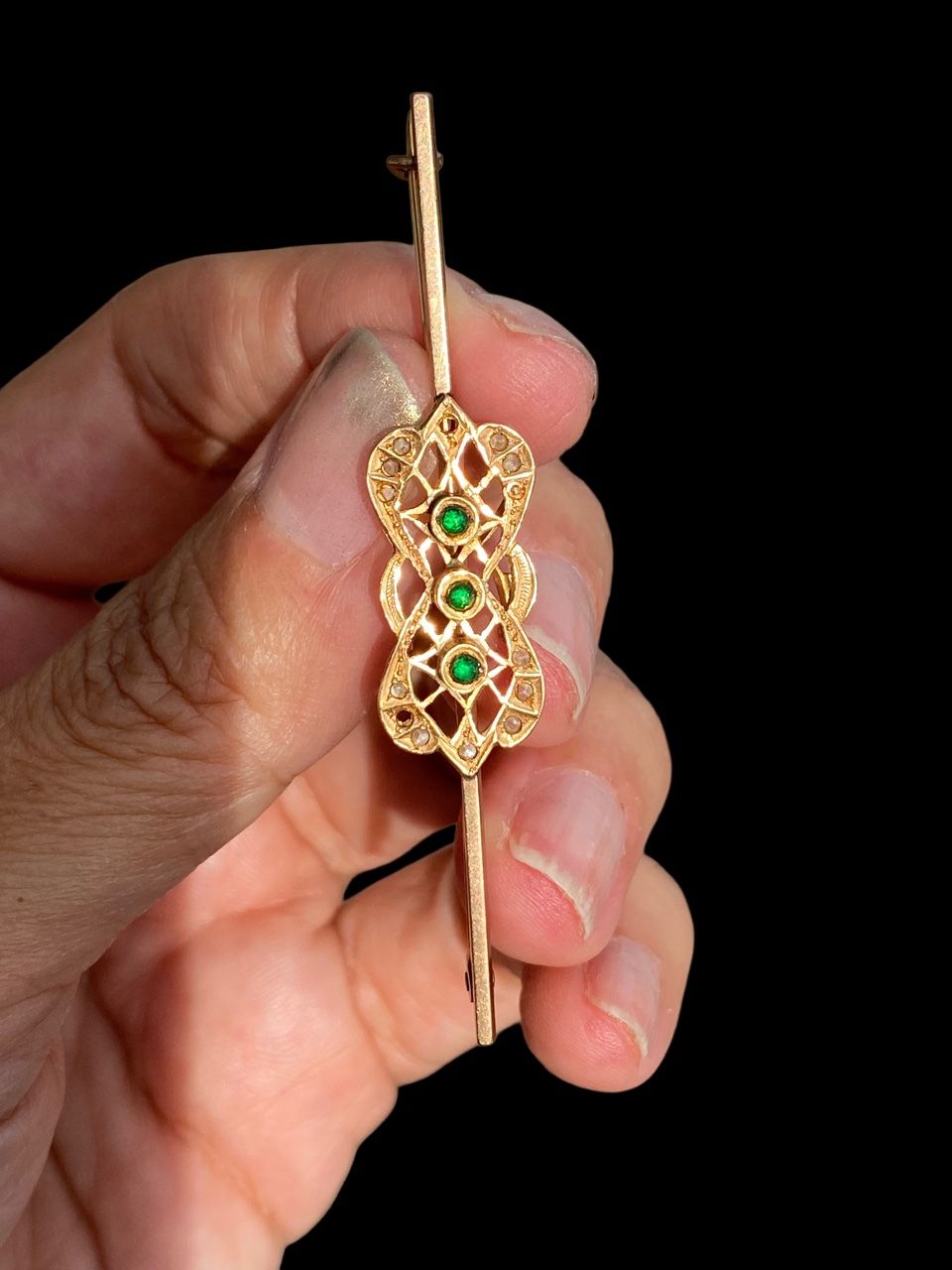Spille & Fermagli: Antike Art Deco 14K Gold Brosche Ca. 1930 – Usato da niederbipp venduto da Esbenz