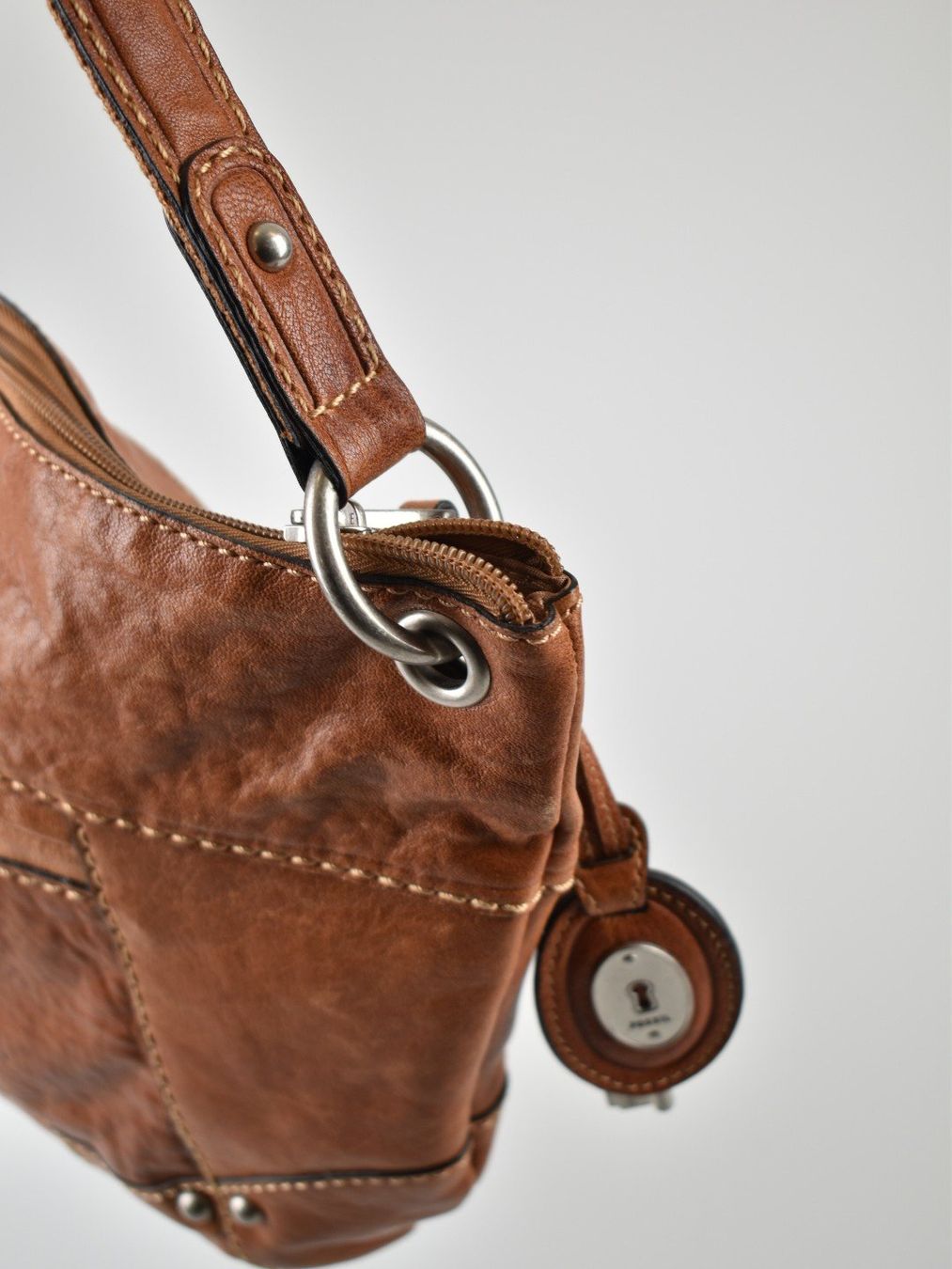 Fossil Borse da donna: Fossil Schultertasche, Leder, cognac – Usato da Nürensdorf venduto da 2ND_STORY 3
