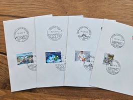 4 x GS mit Sonderstempel  1.--