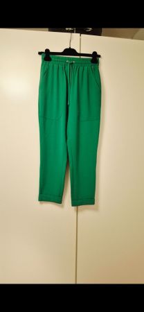 Pantaloni donna verdi con elastico vita usato