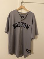 Boston 🇺🇸 Red Sox Majestic Baseball Jersey, Graues Shirt